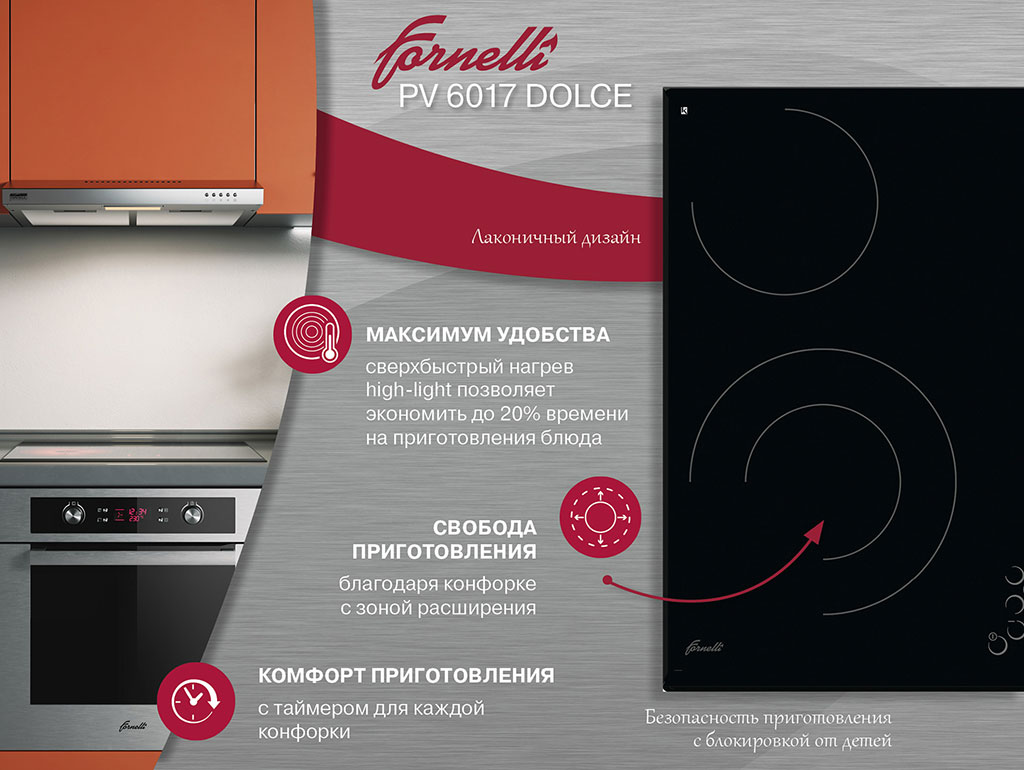  Электрическая варочная поверхность Fornelli PV 6017 DOLCE